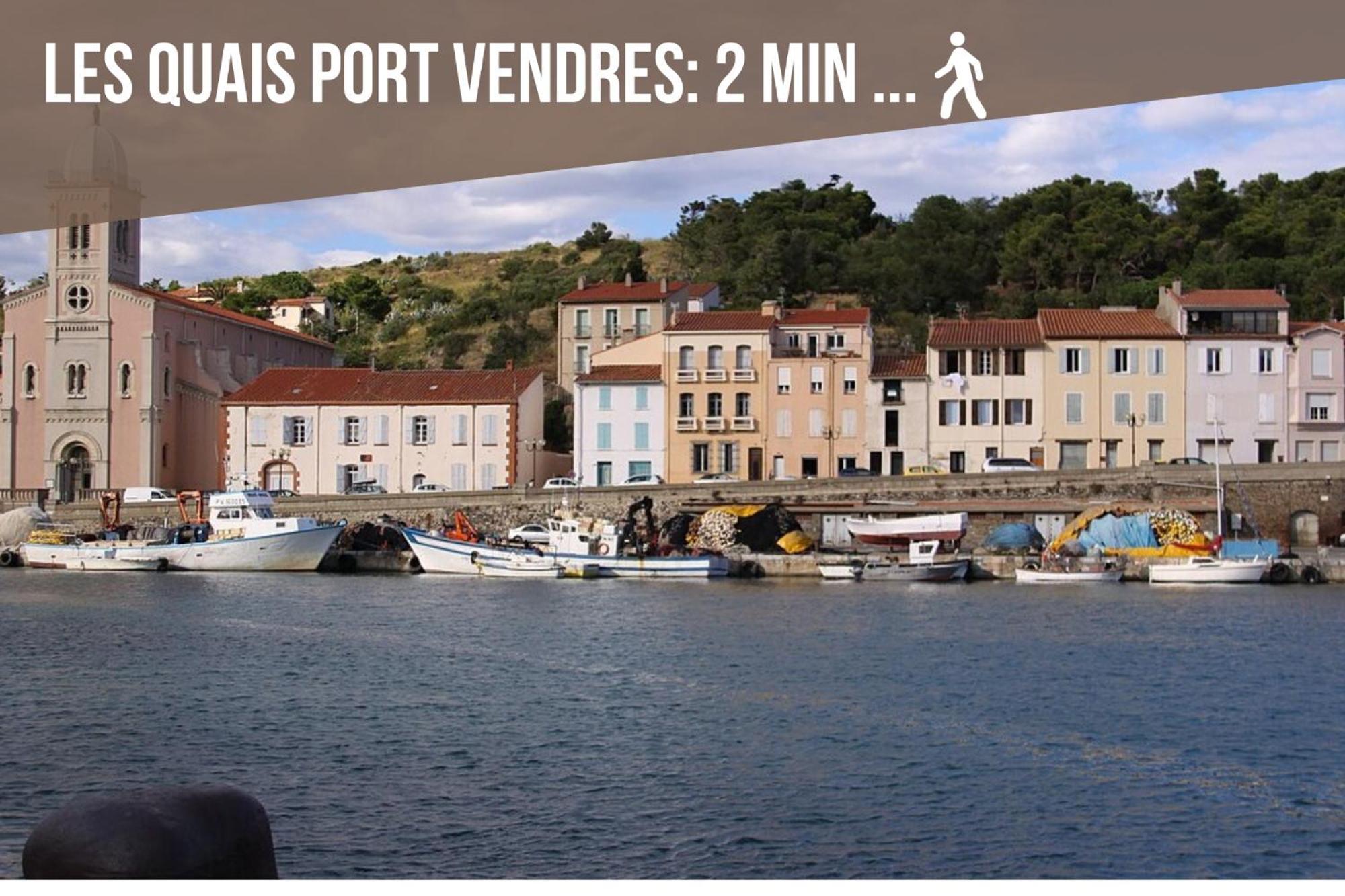 Le Belveze, Emplacement Central Et Calme Port Vendres Exteriör bild